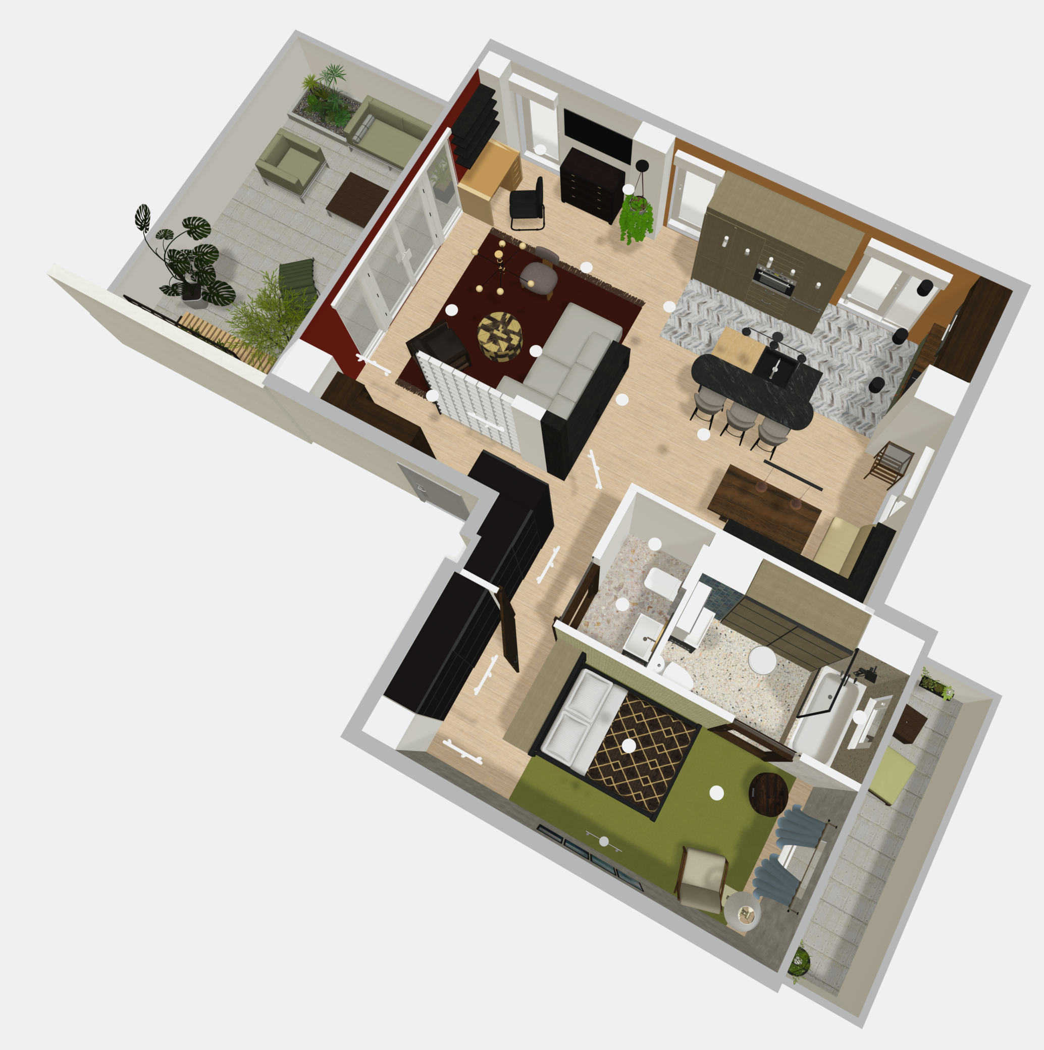 Plan 3D Les Docks